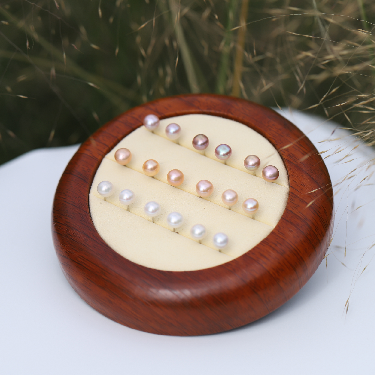 【拍一发三对】新粉福利 6-7mm天花板亮度 镜面稀有色系  925银针