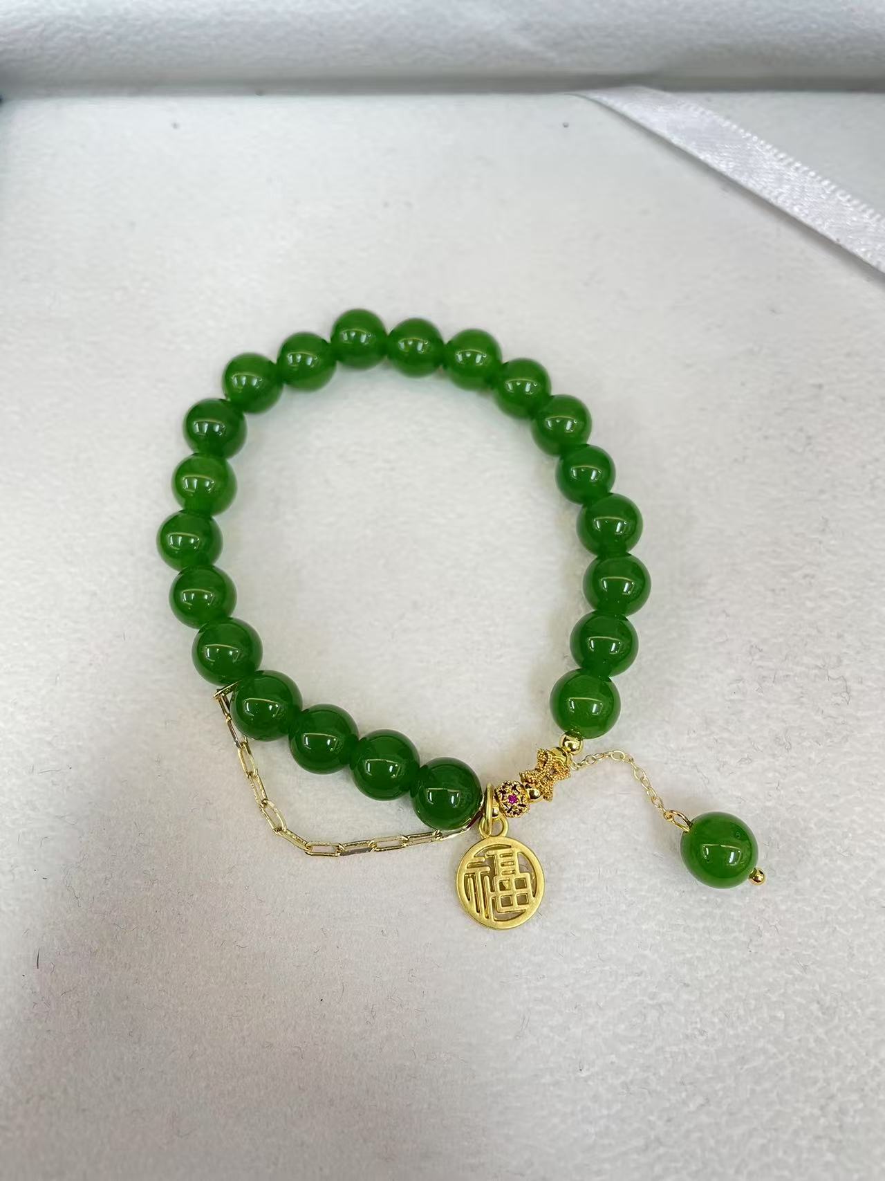 和田玉链条手串8m（多样性一件发货）