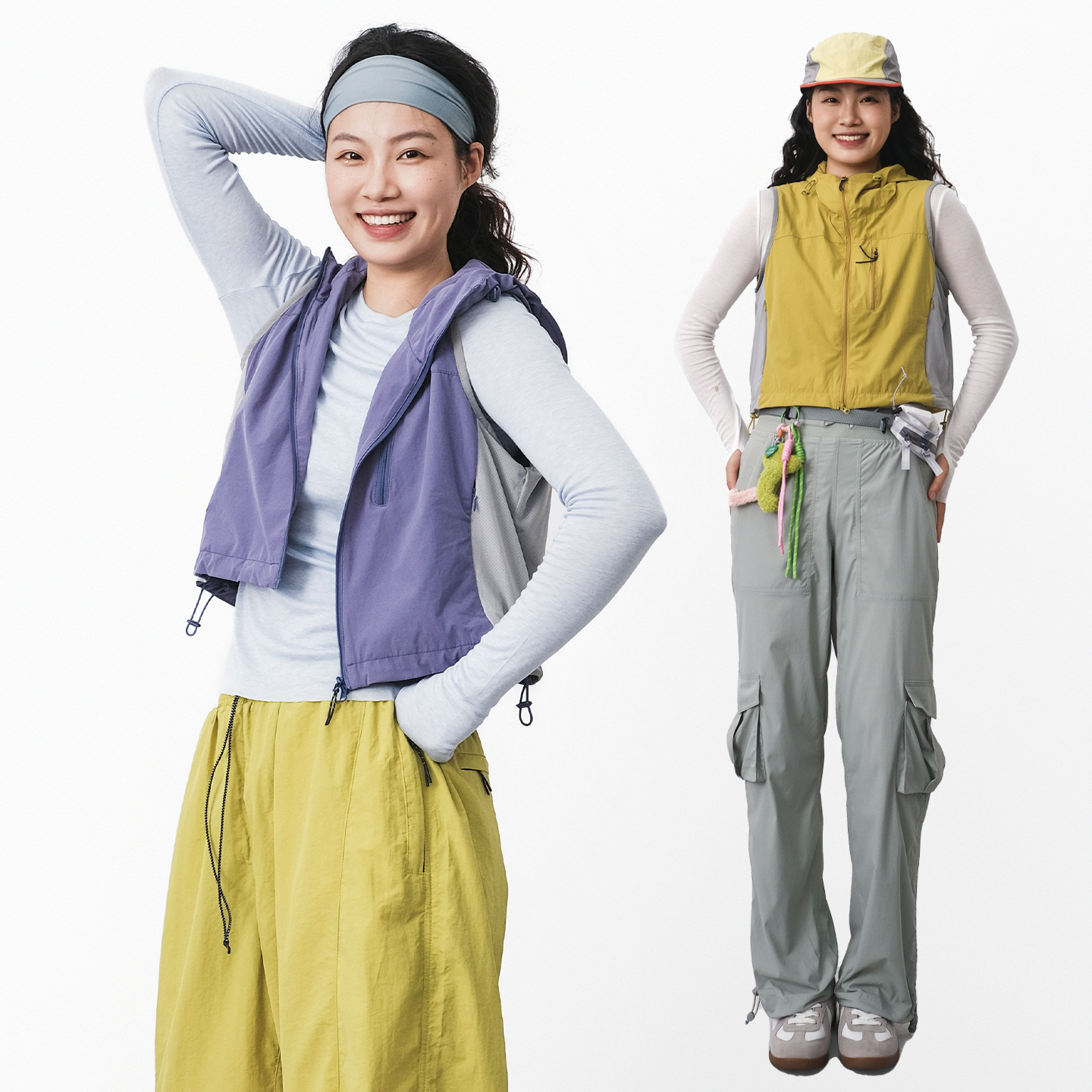 山隐山系户外机能风秋季宽松休闲连帽马甲无袖坎肩马夹女外套骑行