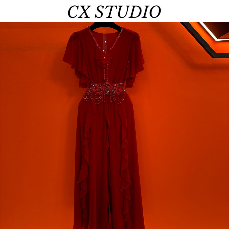 YC编码11 经典收腰轻奢时尚春夏季连衣裙（定制女装）TG881