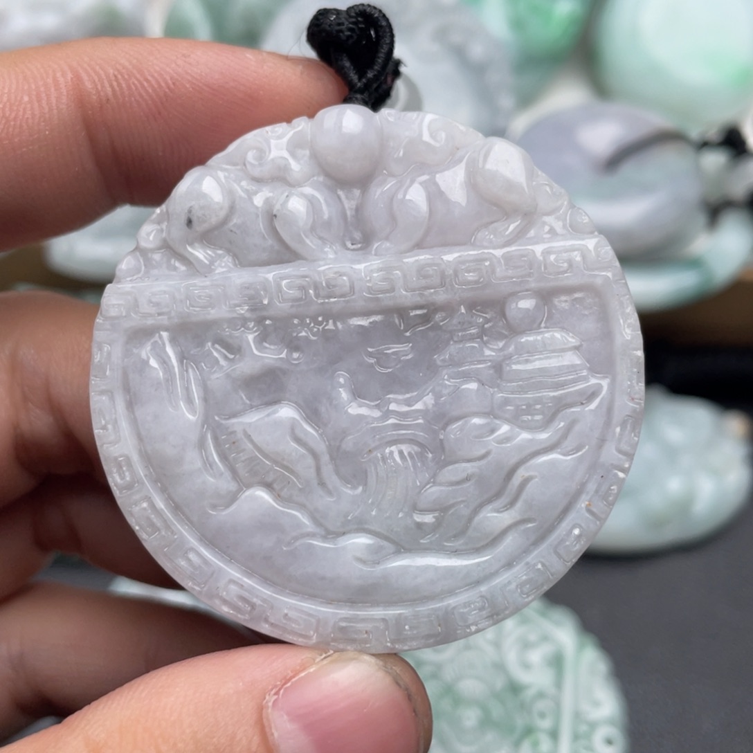 翡翠未镶嵌吊坠(不含链)
