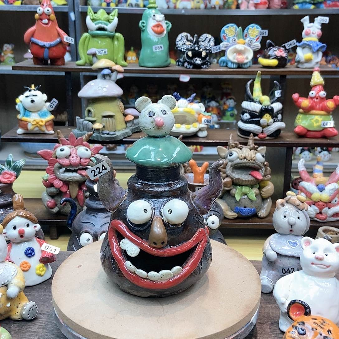 摆件直播间手工陶瓷摆件福利款224