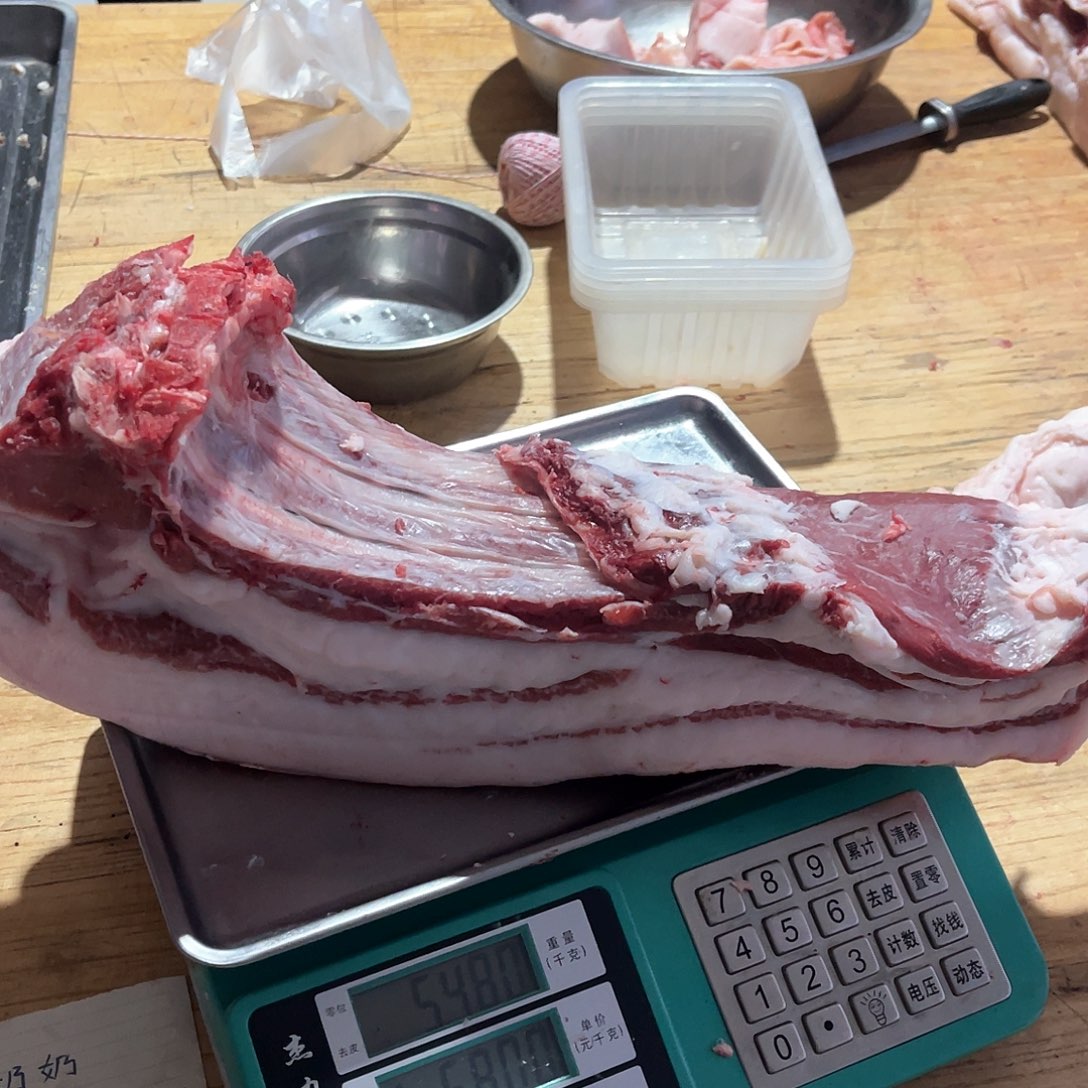 7天中国大陆猪肋条肉