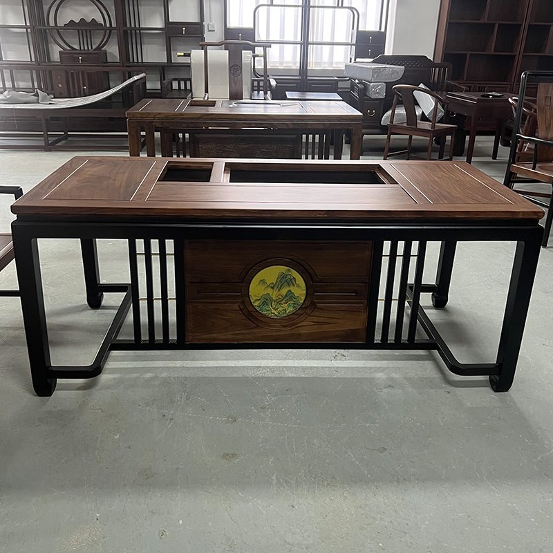 09卯榫两用新中式泡茶桌茶具餐桌茶桌椅简约茶几禅意客厅家用阳台