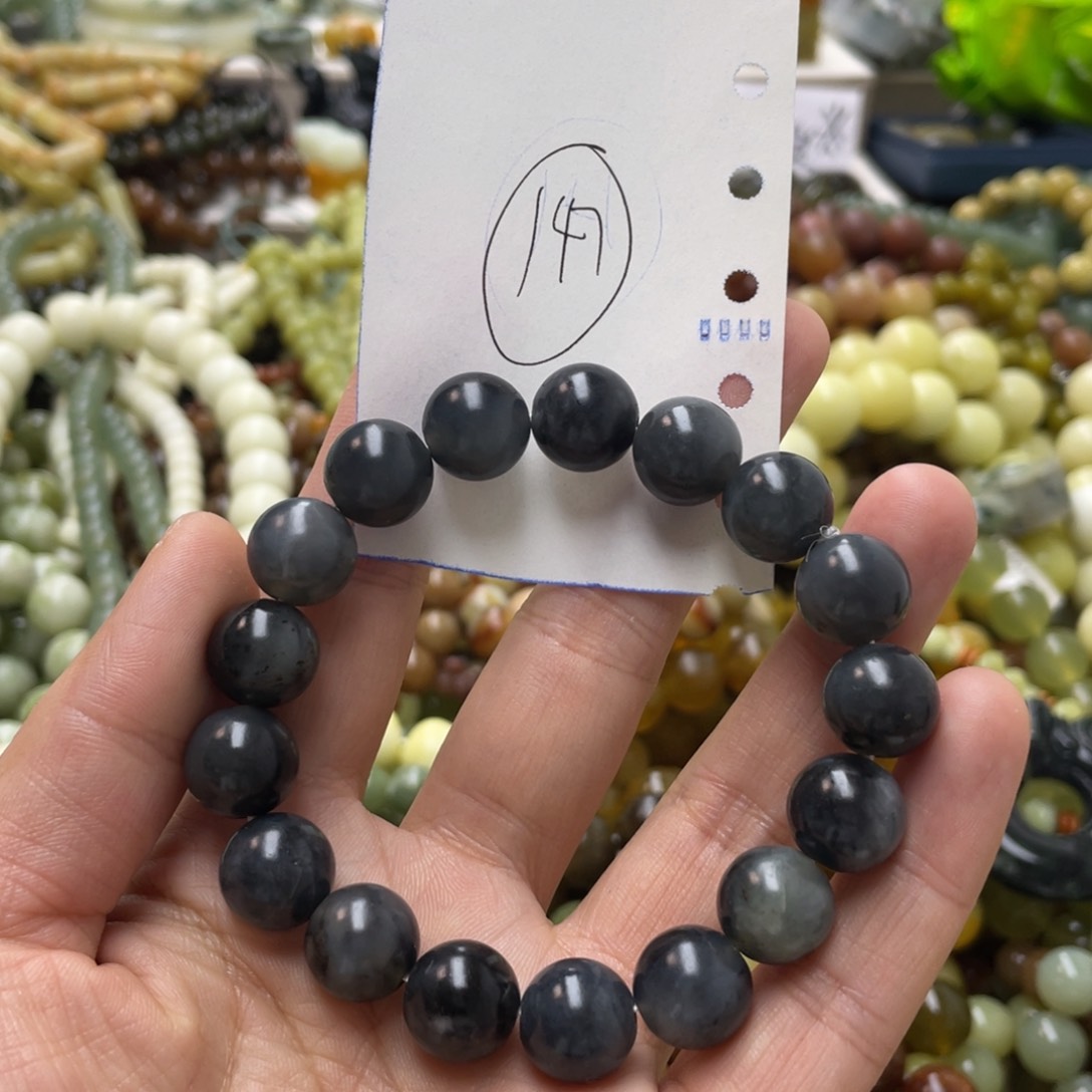 蛇纹石玉手链未镶嵌