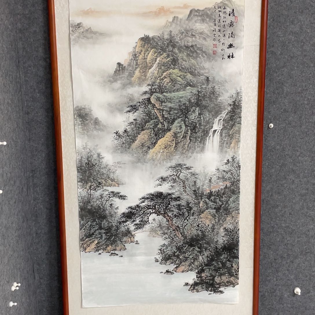 国画用****6四尺画芯作品