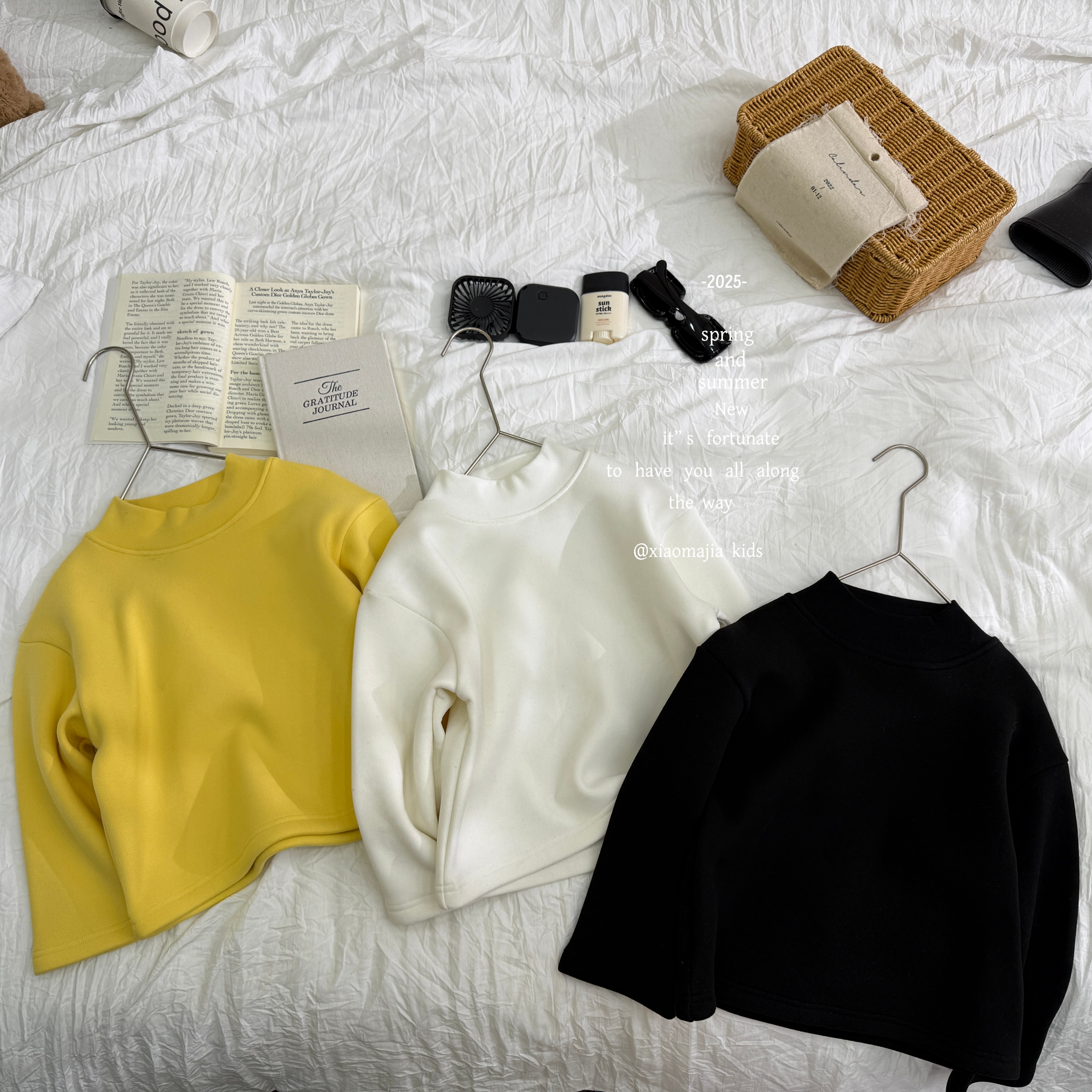 N小马家2025冬儿童款加绒一体绒打底衫D-7201圆领潮流宽松百搭