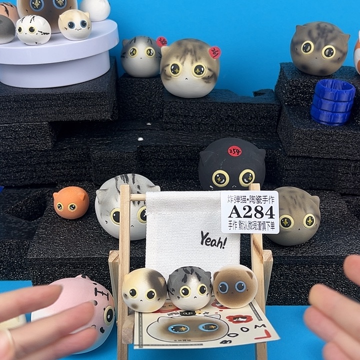 陶摆件A284mini三只