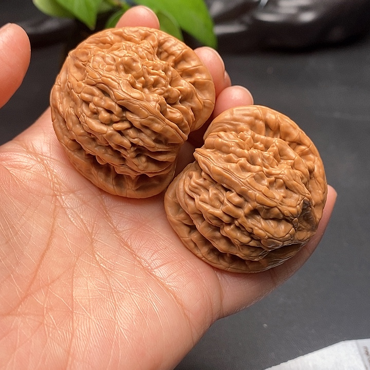 文玩核桃把件虎头王45尺