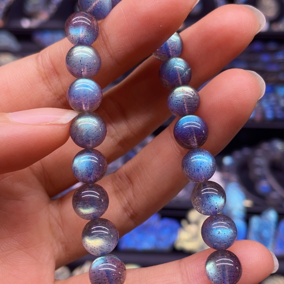 未镶嵌手串长石8.2左右