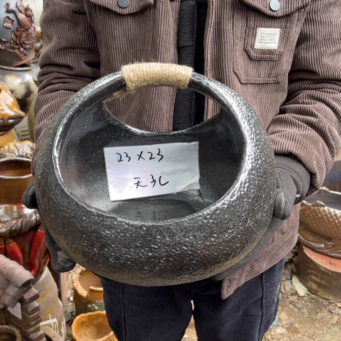 红陶高23口23无孔