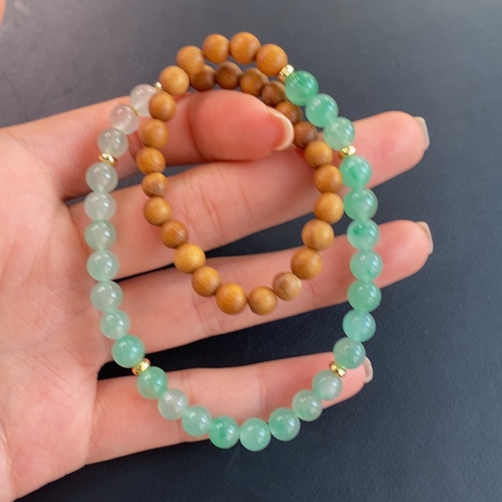 石英质玉手链未镶嵌天然