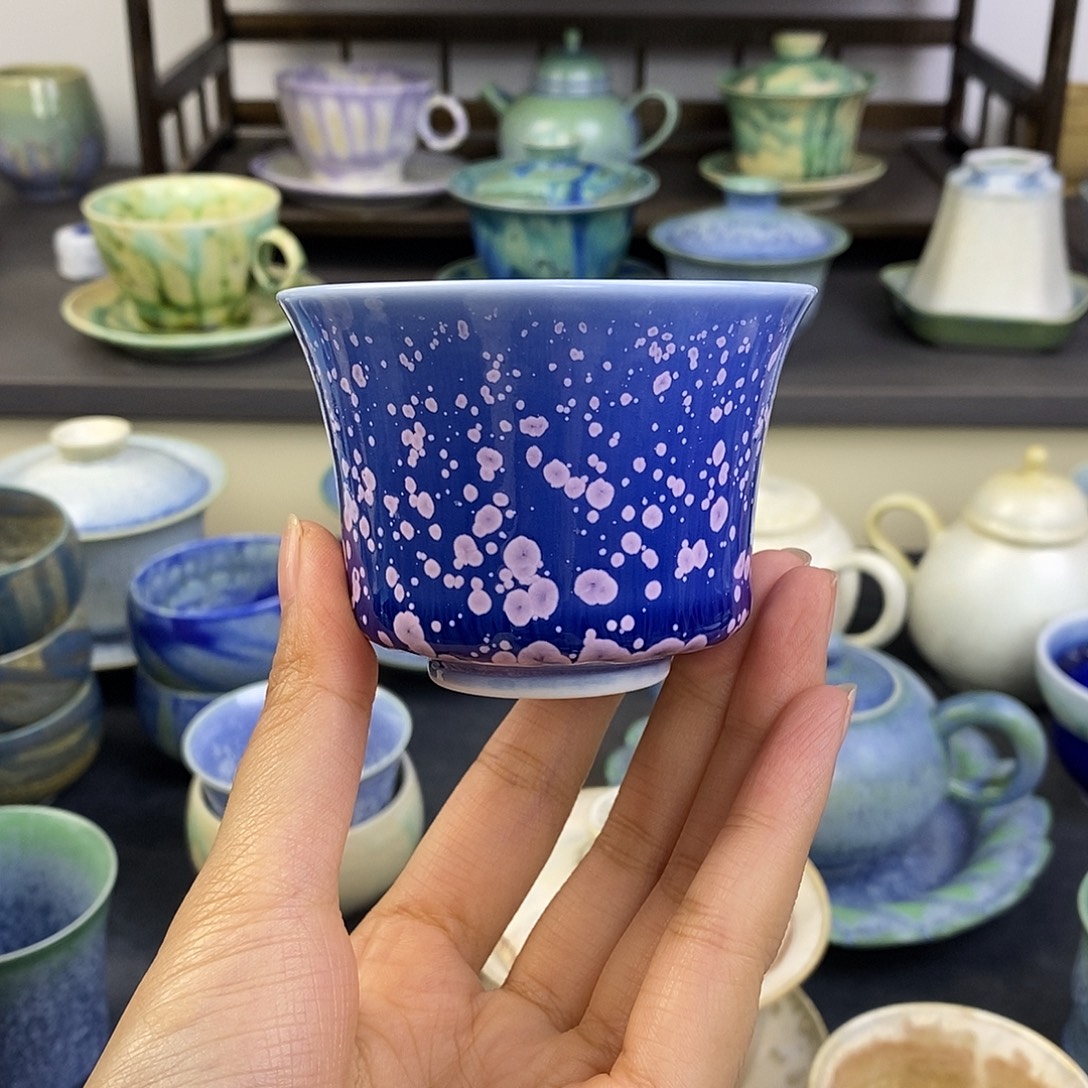 水***月景德镇高温颜色釉微瑕