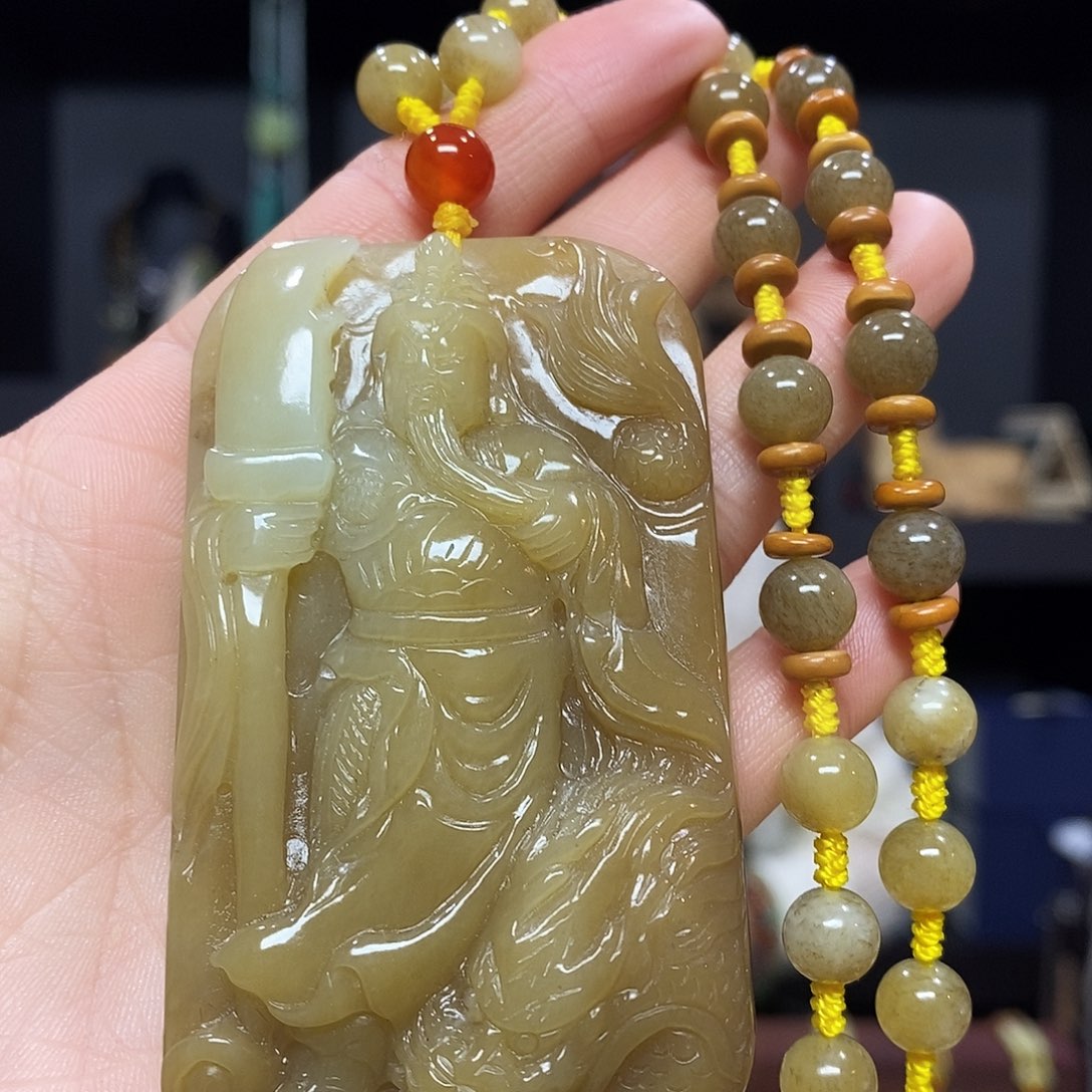 和田玉挂件手链未镶嵌