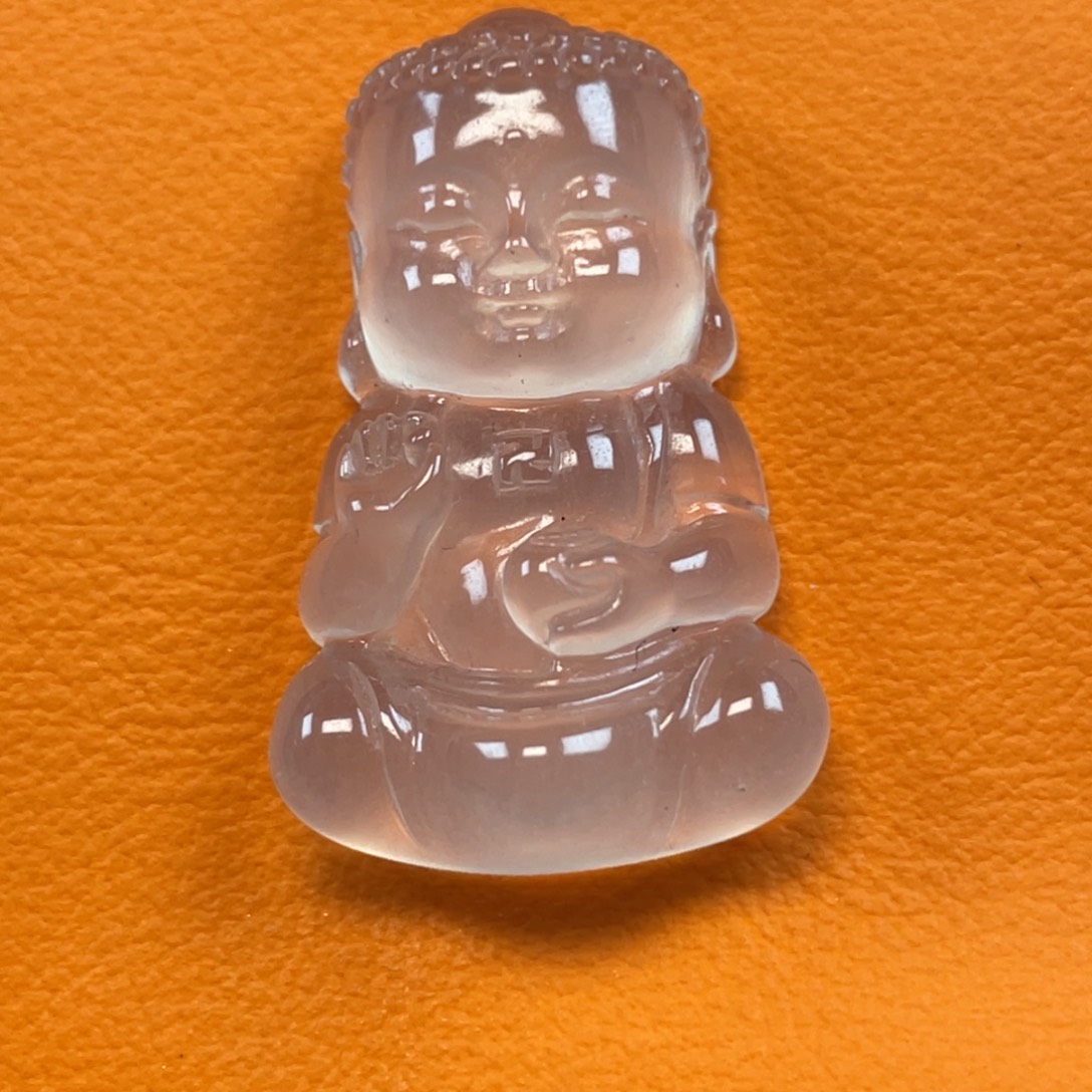 是***吖石英质玉未镶嵌颈饰宝宝佛