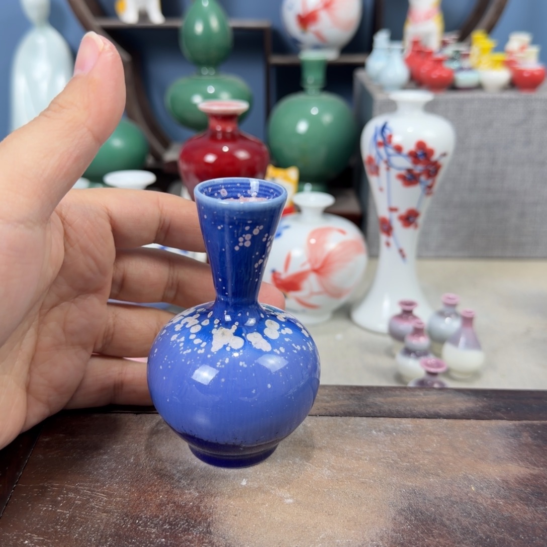 陶瓷手工小花器摆件