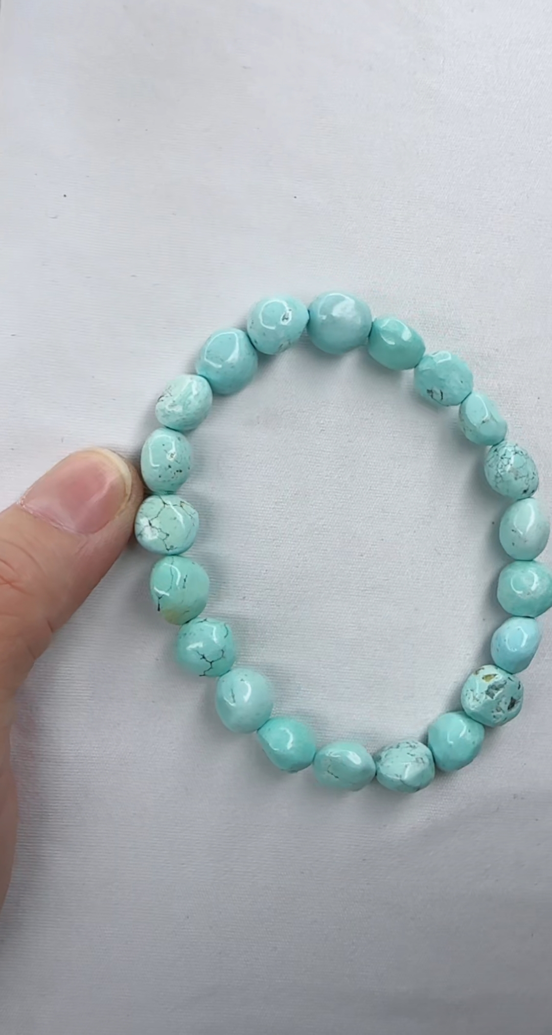 天然原矿绿松石手串