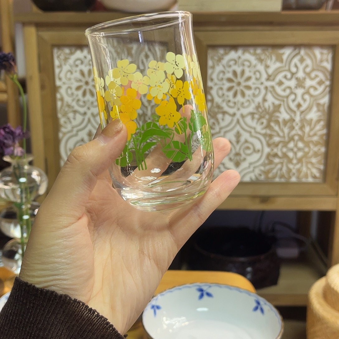 瓷片春意盎然小花冷水杯25