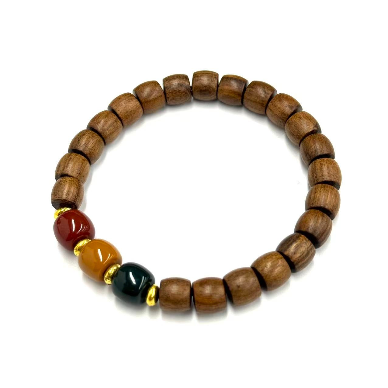 s805-国风设计款桶珠DIY红绿灯手串-赠礼盒