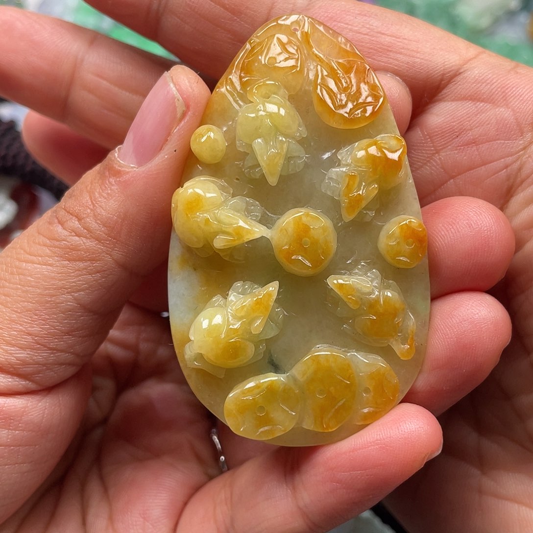 颈饰未镶嵌翡翠翡玉缘翡翠