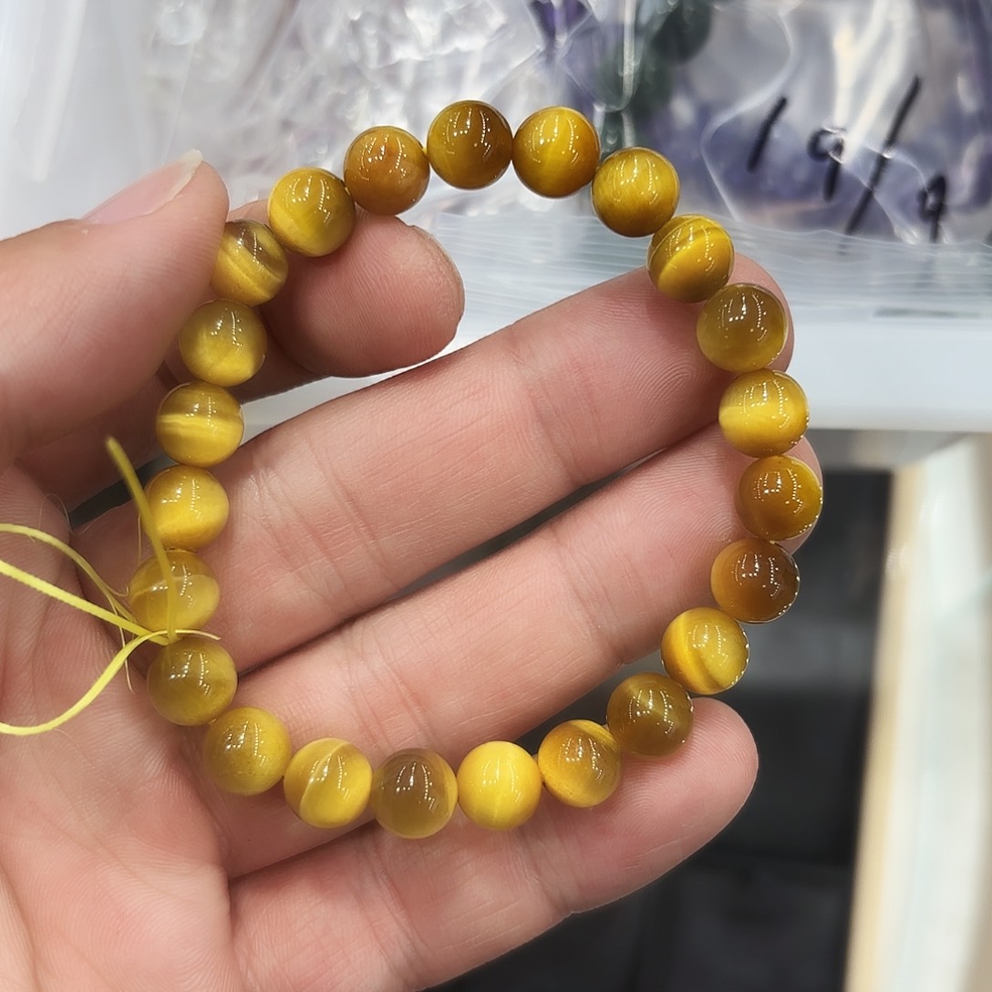 水晶手链未镶嵌金虎眼卡8