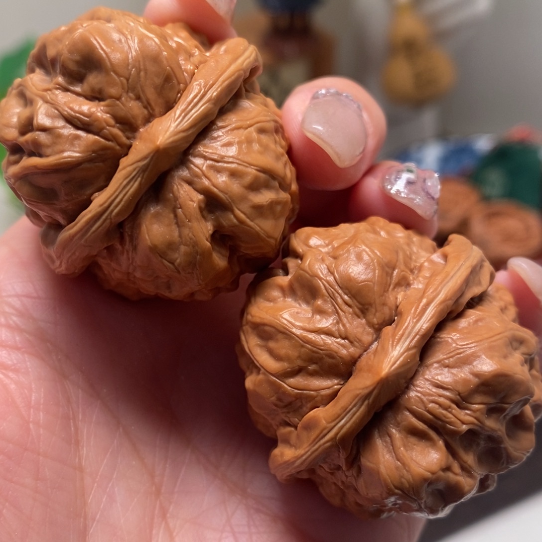 文玩核桃把件40尺寸蛤蟆头