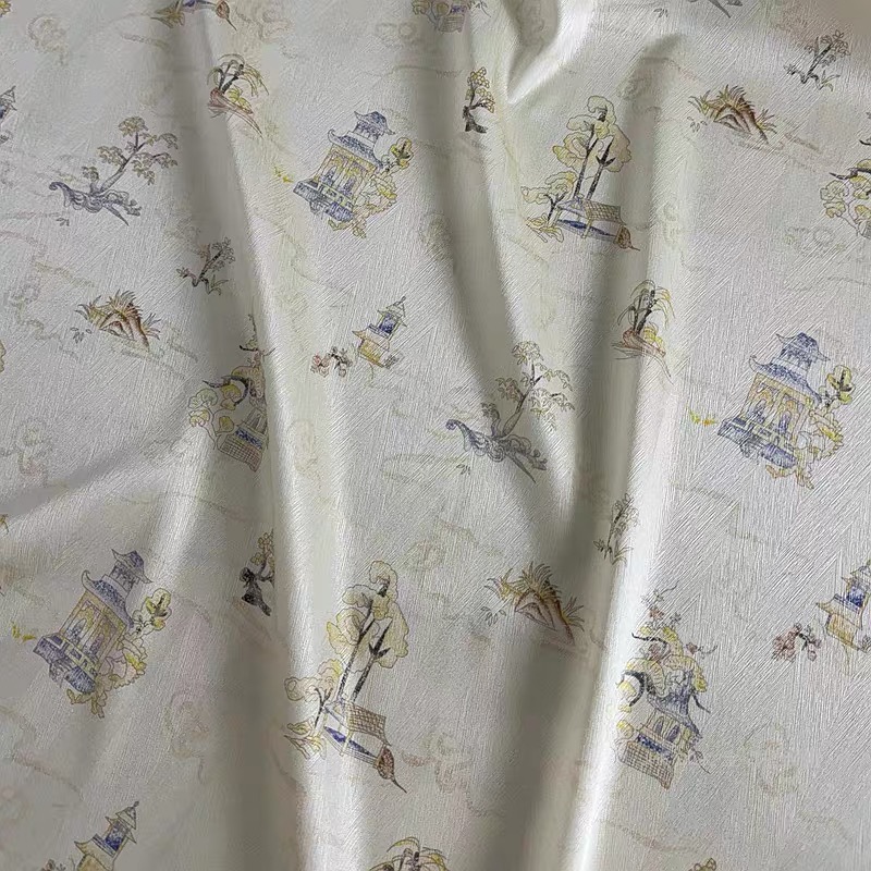 【A04】祥云树布料-（定制商品）