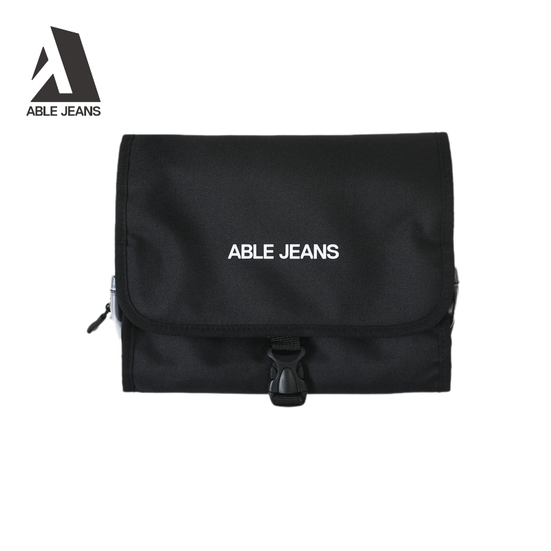 ABLE JEANS 中性黑色牛津洗漱包797045