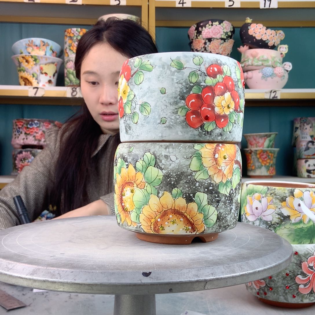 罐景德镇手工瑕疵646