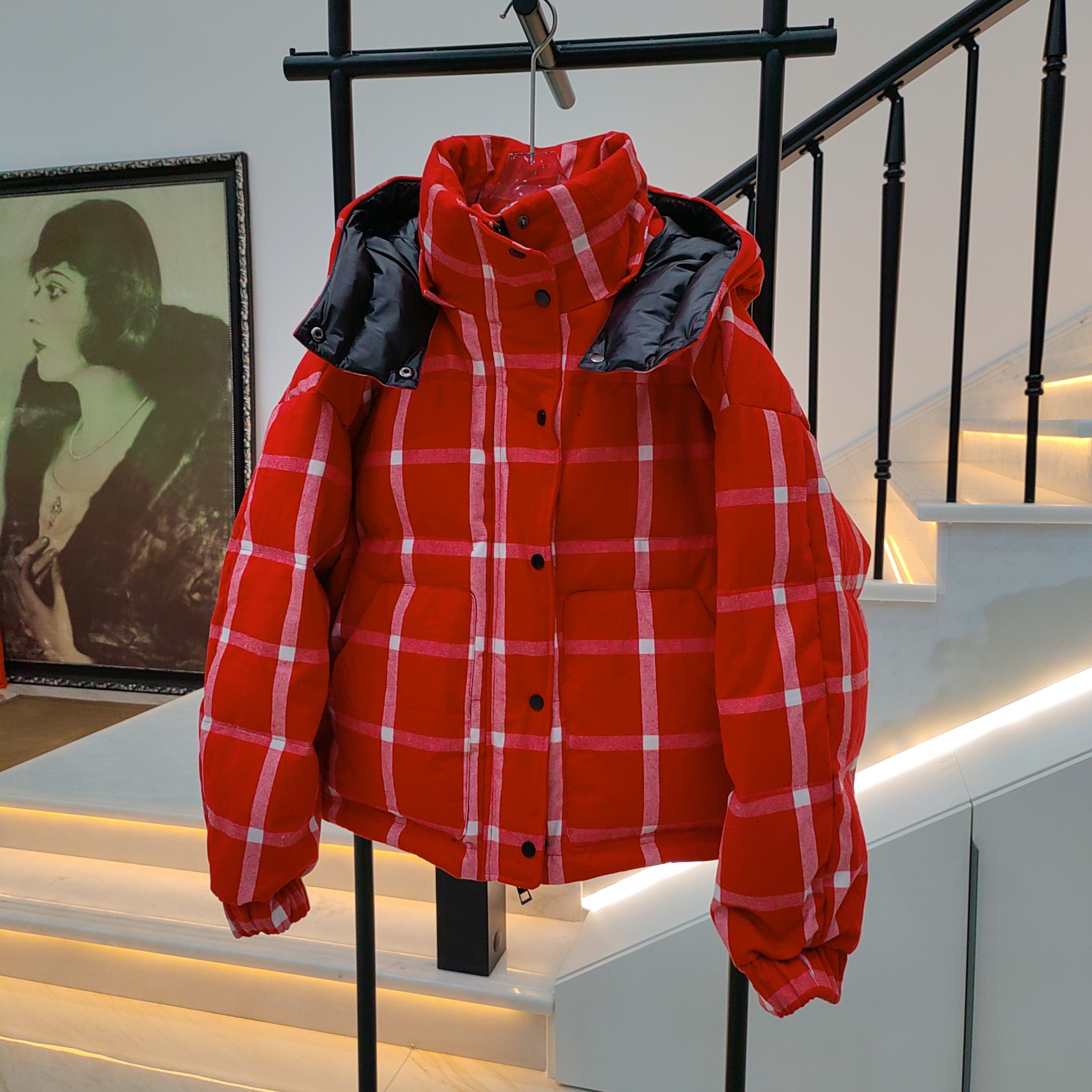 【1658】2025新年战袍休闲保暖连帽宽松加厚外套YS1