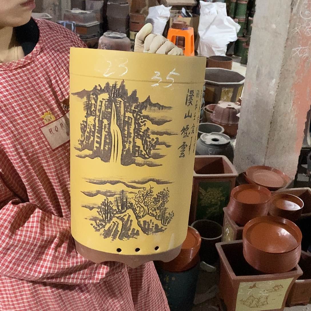 紫砂花盆紫砂花盆