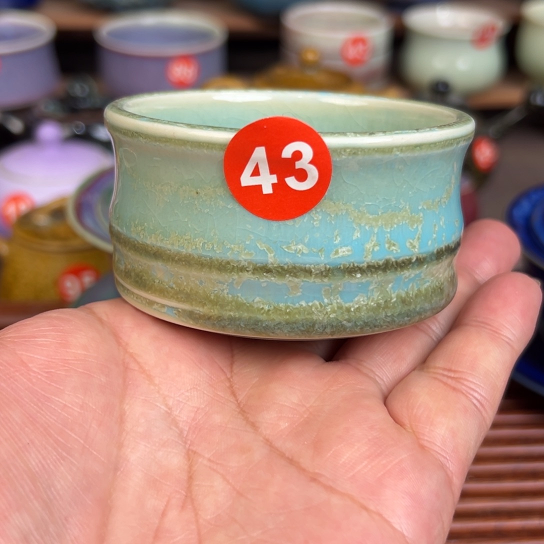 手工制作钧窑茶器