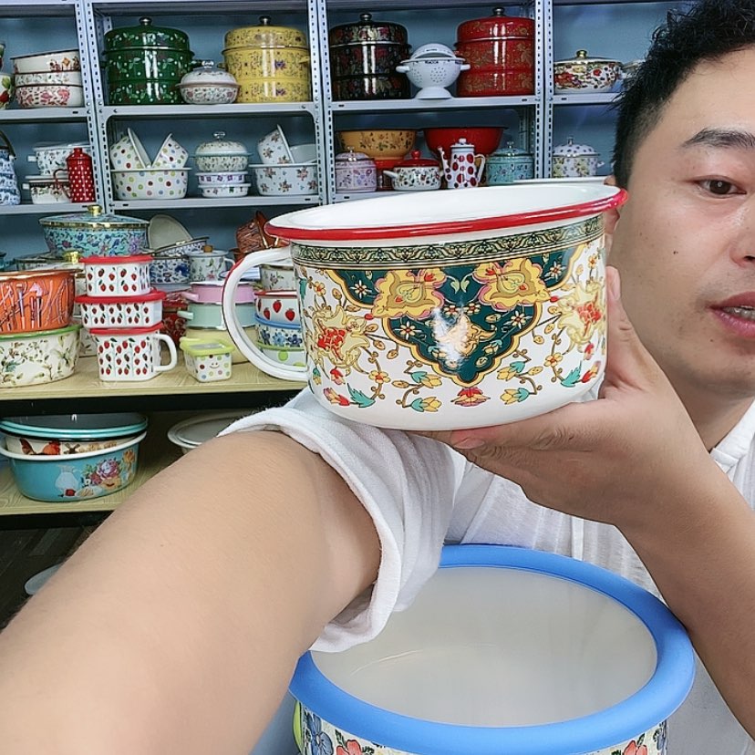 【闪购商品】搪瓷岁**香15额花瓶盖