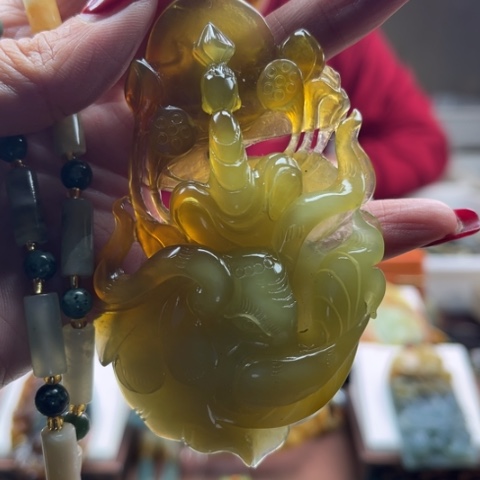 岫玉挂件未镶嵌挂件