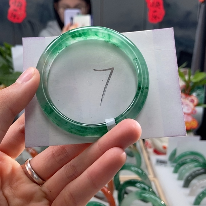石英质玉手镯未镶嵌天然A货非洲翠手镯