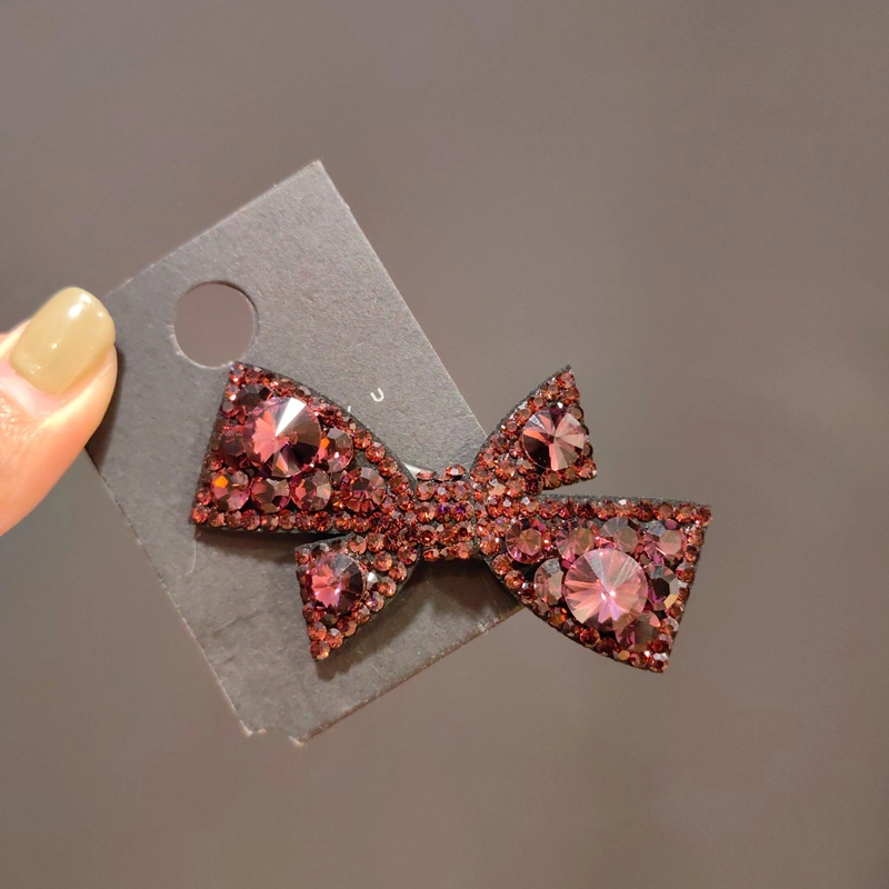 韩国施家钻鸭嘴夹网红发夹鸭嘴夹女性鸭嘴夹侧边夹带钻鸭嘴夹大号