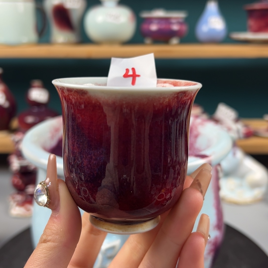 瓷片全品无暇主人杯纯手工