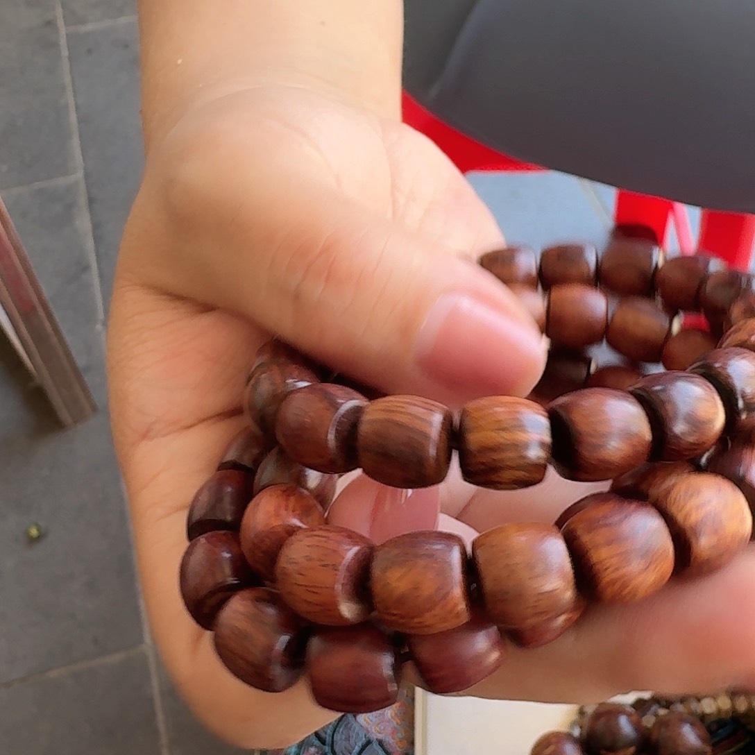 黄花梨/降香黄檀手串/手链海南黄花梨老料10直切多样性发