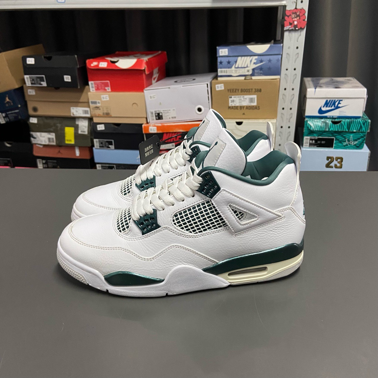 95新 MM6 43码 有原盒 Jordan4 aj4 白绿 12313359 