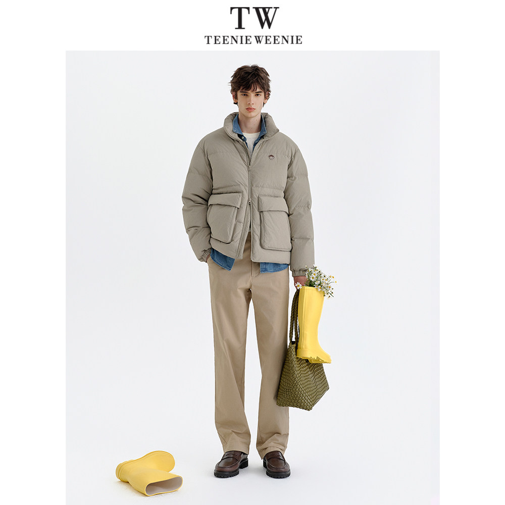 Teenie Weenie小熊男装蓬松户外保暖肌理感加厚外套羽绒服男款