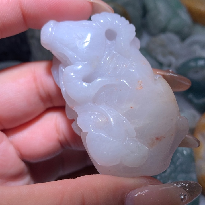 翡翠未镶嵌颈饰保真天然A货翡翠