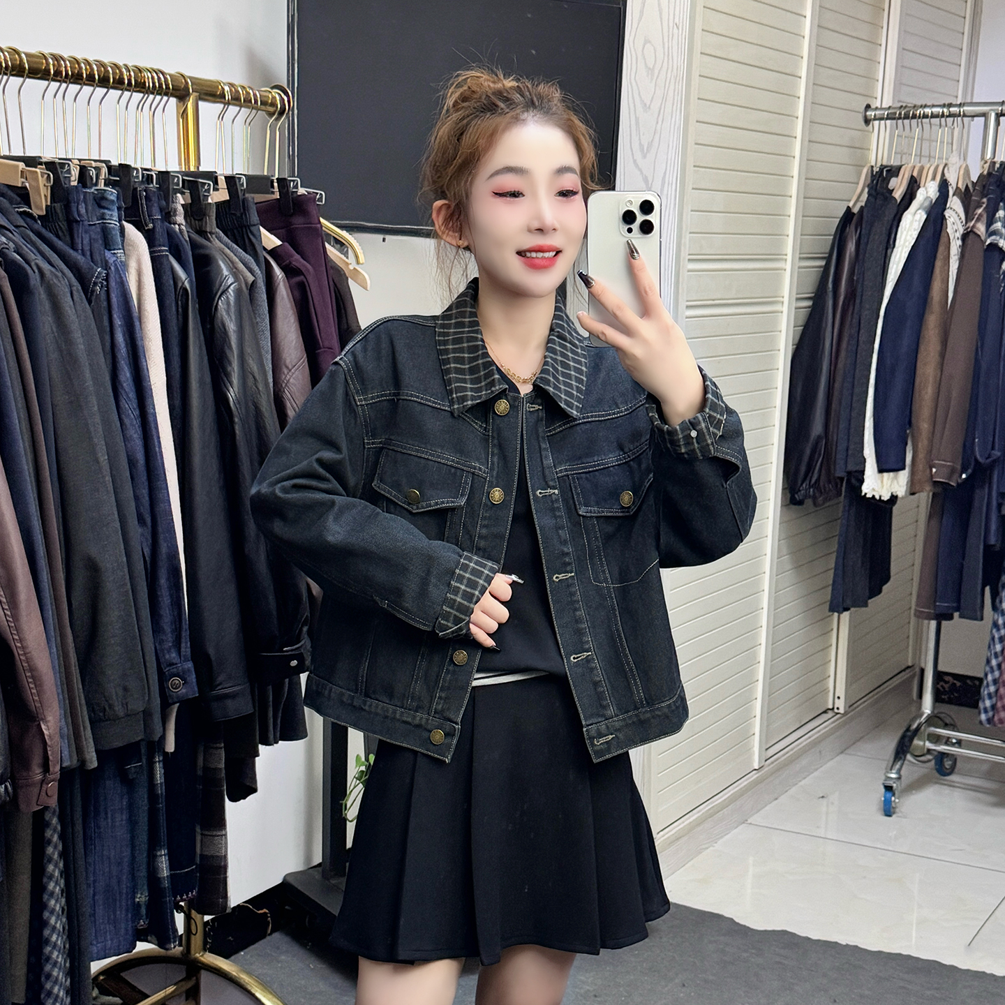 复古牛仔外套女2025秋季新款高级感气质百搭休闲宽松显瘦夹克上衣