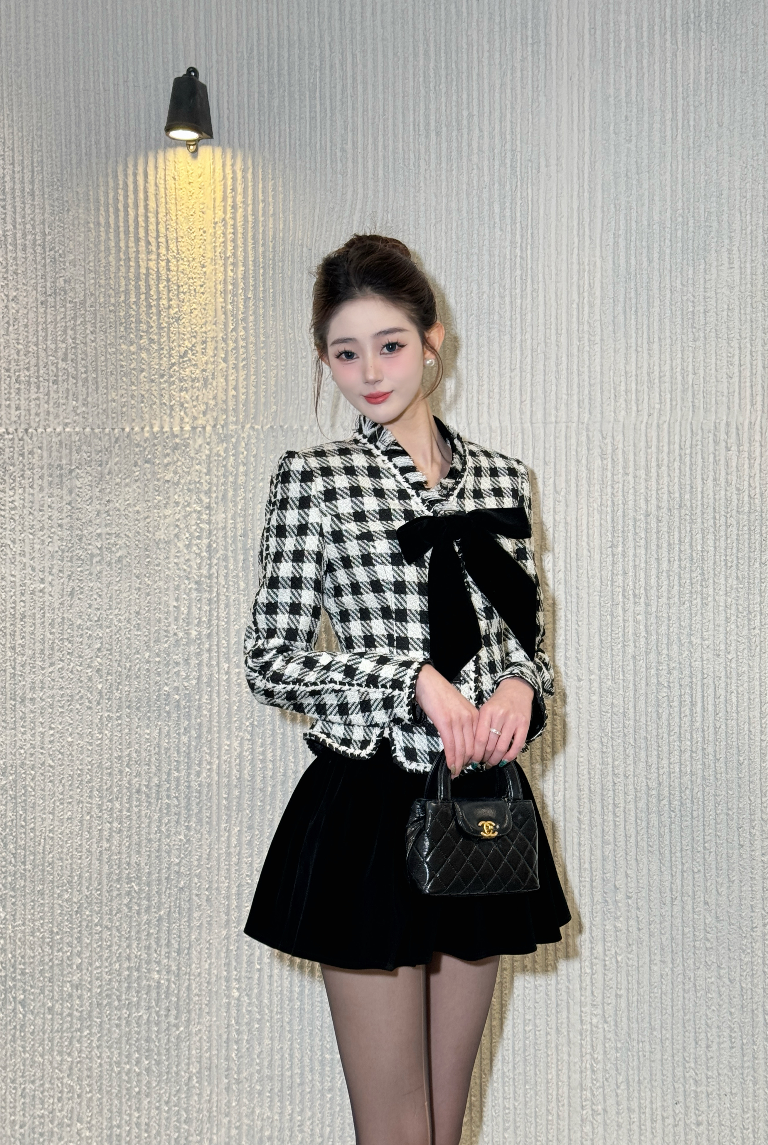 【新款预热】LINGLING设计师套装外套时尚老钱风轻奢