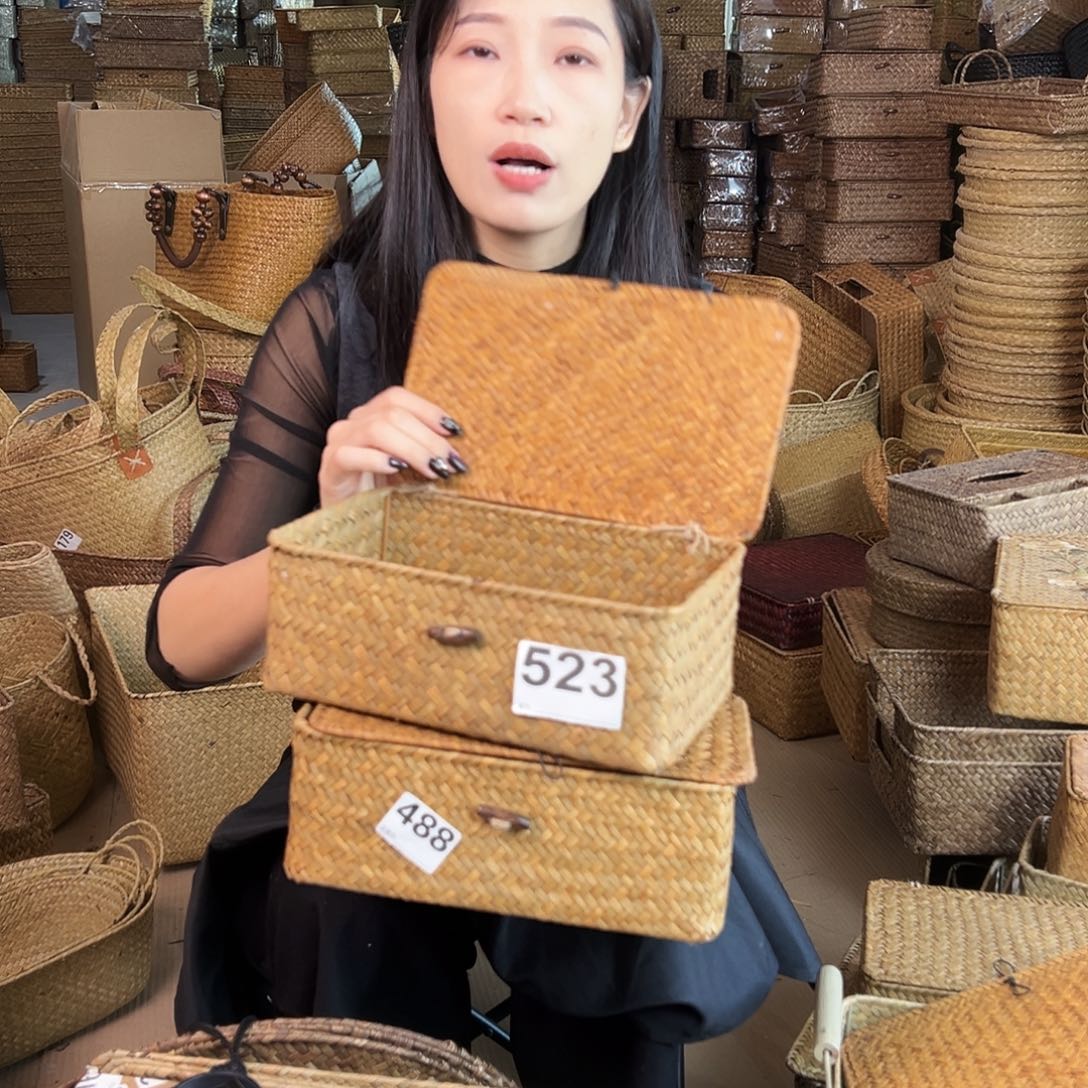 草编草编包/草编收纳盒微瑕疵