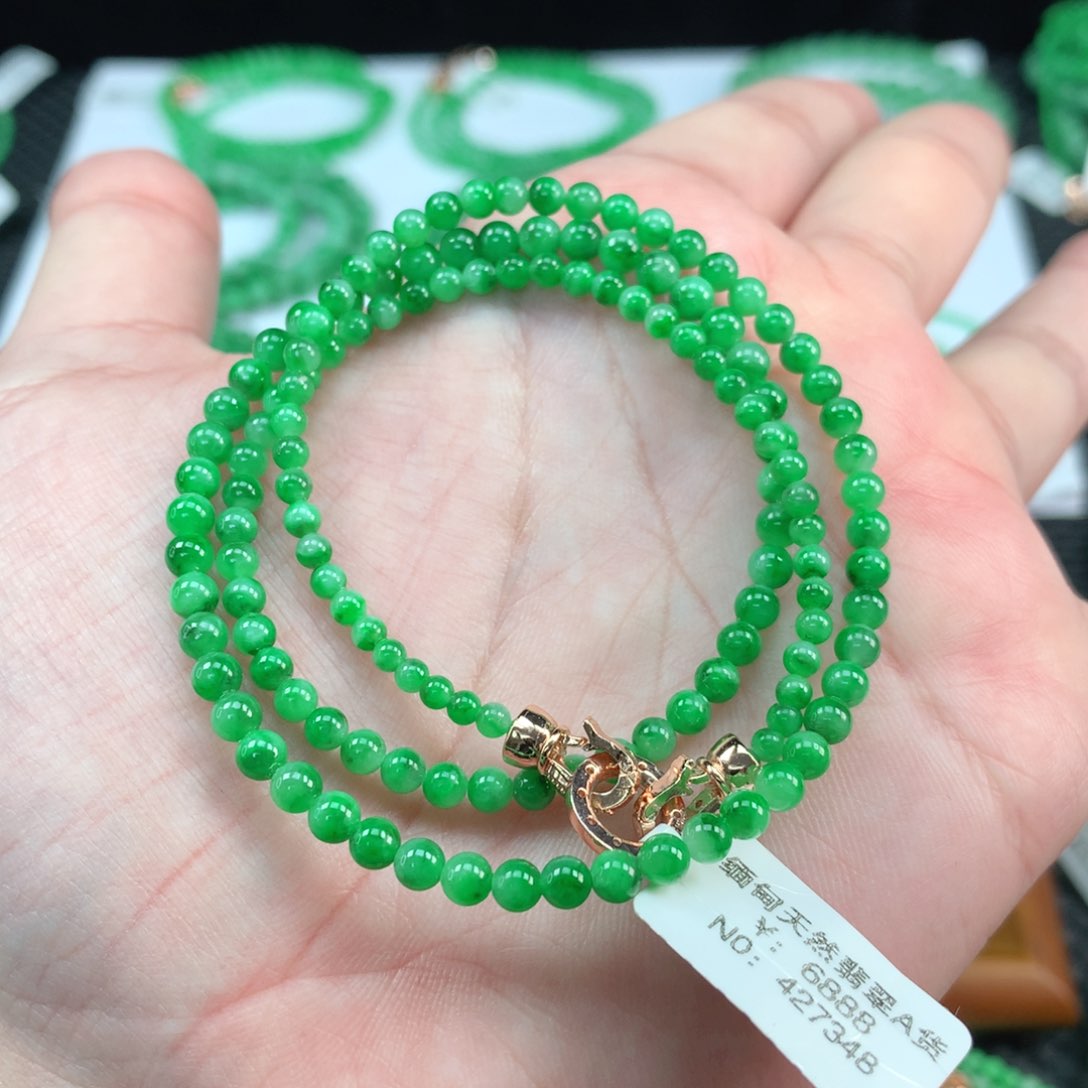 翡翠手链未镶嵌翡翠