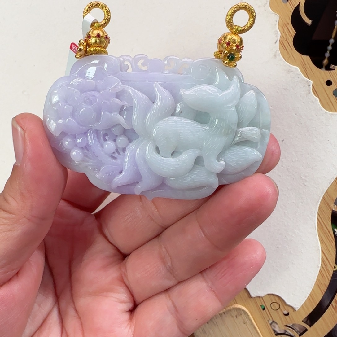 翡翠颈饰未镶嵌仿古