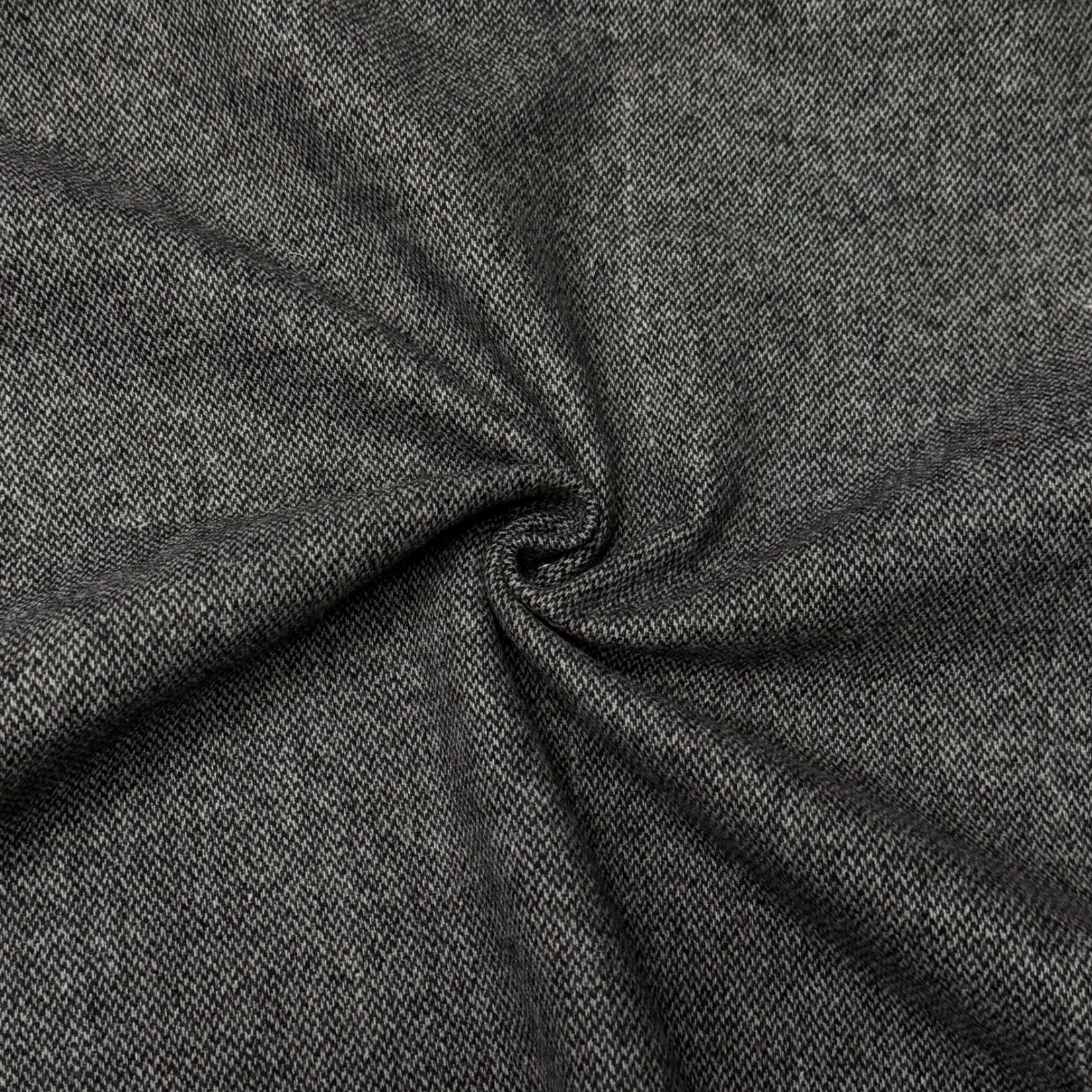 800克【炭灰色雪花纹双面羊毛呢】秋冬裤子外套面料