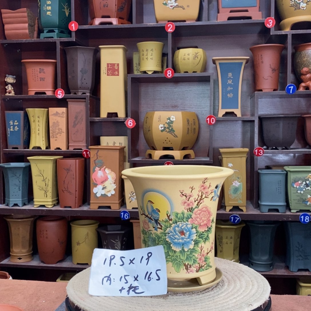 紫砂艺术紫砂花盆