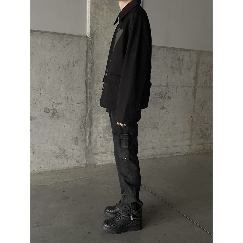 NOT UGLY 22AW 高盎司重工水洗烟灰进口有机棉丹宁破坏裤微喇牛仔