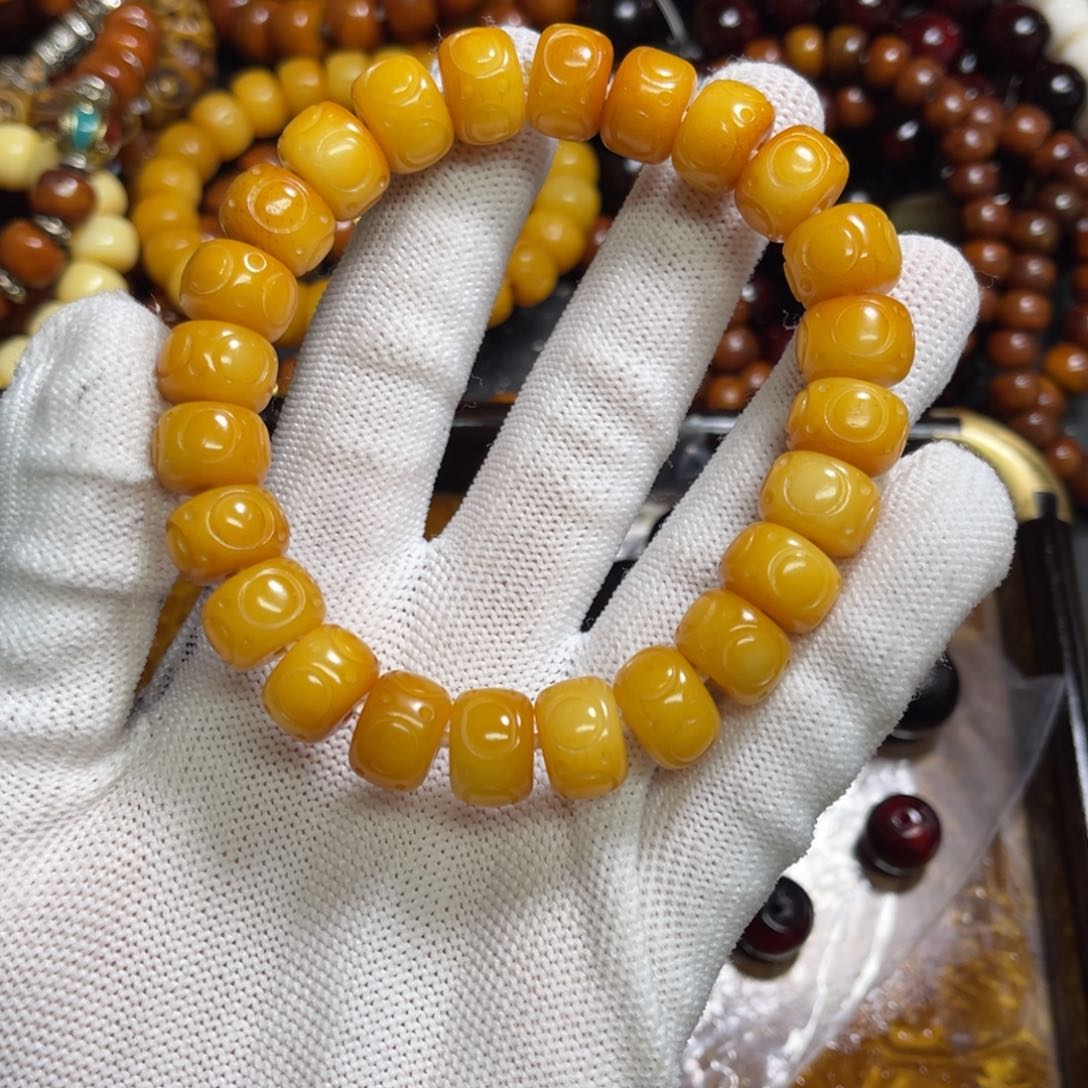骆驼牙手串/手链尘*宇雕刻日月星辰